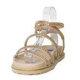 Papete Bege Tiras Pedraria Dourado Bk1631 Vintedoisk